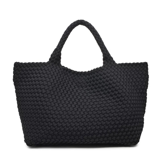 Sky's The Limit - Large Woven Neoprene Tote - Black