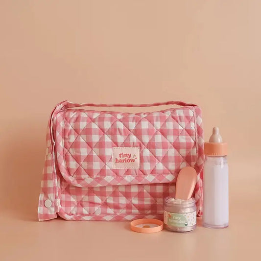 Tiny Harlow - Tiny Nurturers Set - Pink Gingham