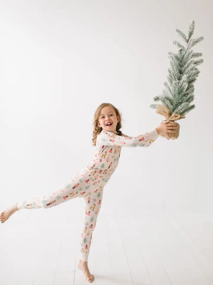 Two Piece Holiday Pajama Set - Nutcracker