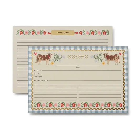 Rifle Paper Co. - Home Sweet Home Recipe Cards - Pack of 12