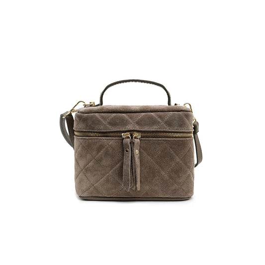 Elita Suede Bag - Taupe