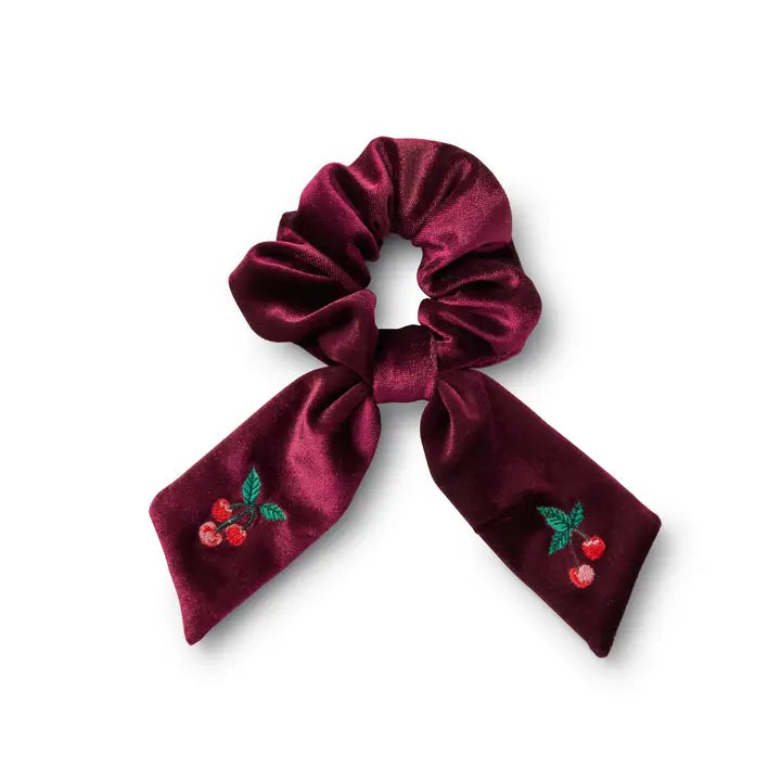 Rifle Paper Co. - Embroidered Scrunchie - Cherries