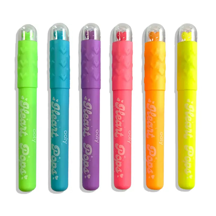 Ooly - Heart Pops: Neon Highlighters - Set of 6