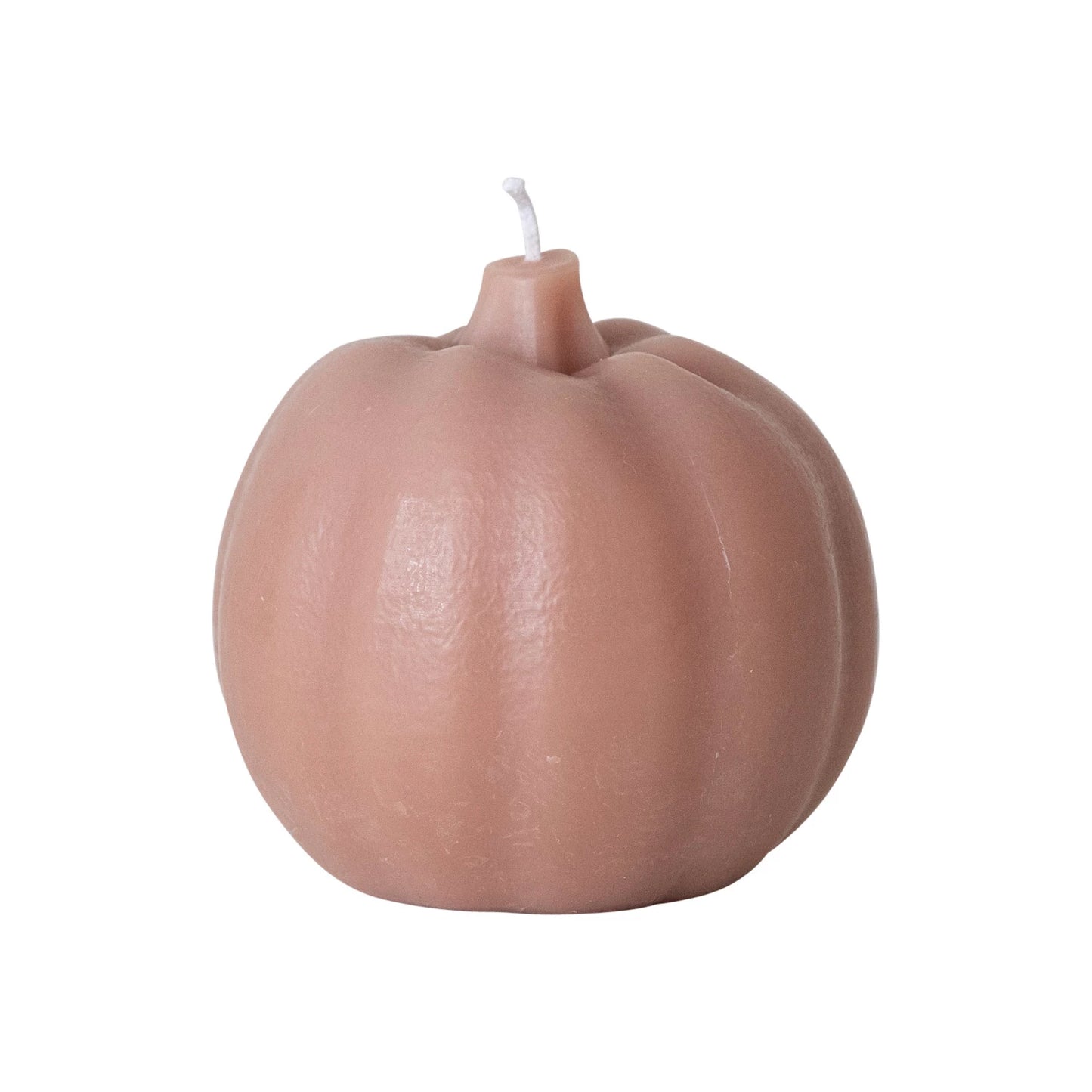 Unscented Pumpkin Candle - Dusty Rose