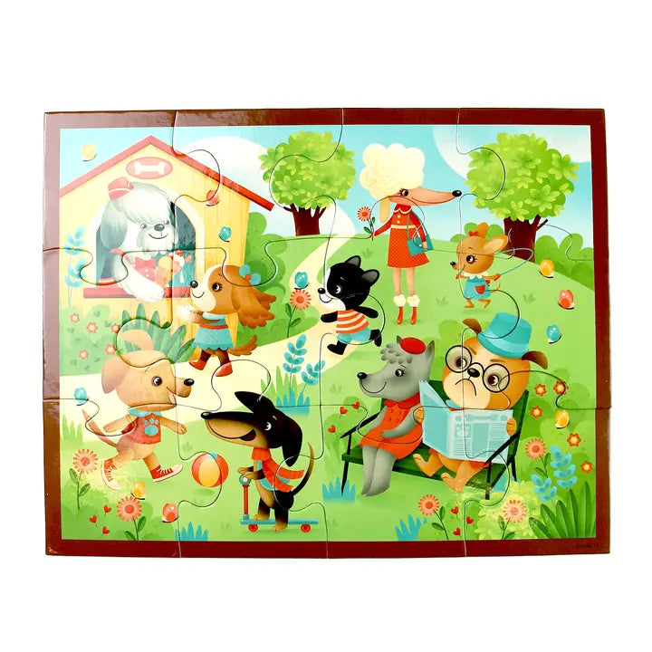 Mudpuppy - Pouch Puzzle - Puppy Playtime