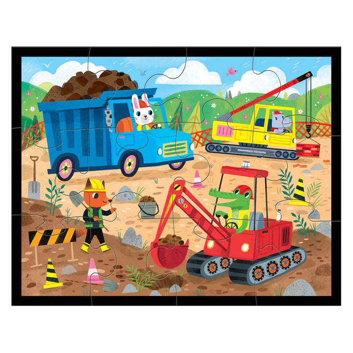 Mudpuppy - Pouch Puzzle - Construction Site