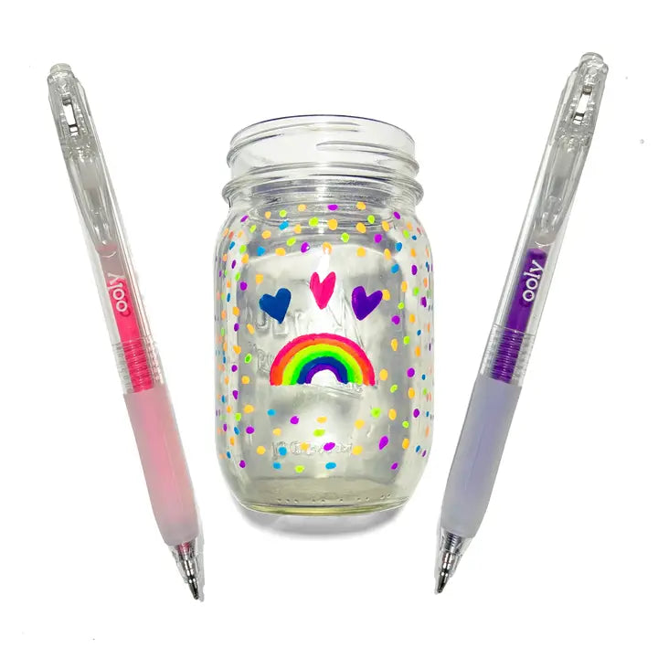 Ooly - Jelly Gloss: Neon Multi-Surface Deco. Gel Pens - Set of 6