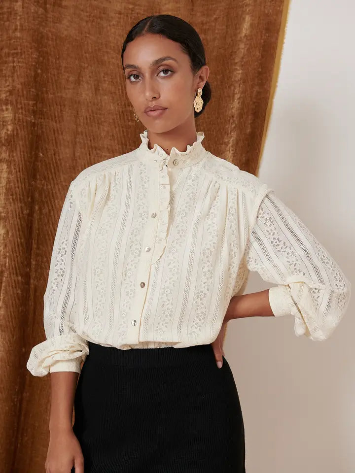 Lace Blouse Terri - Ecru