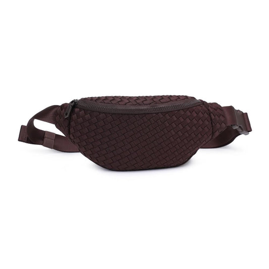 Sol and Selene: Aim High - Woven Neoprene Belt Bag - Chocolate