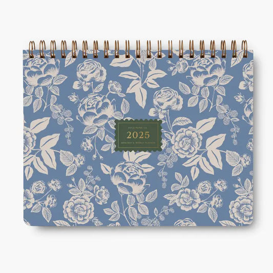 Rifle Paper Co. - 2025 12-Month Spiral Planner - English Rose