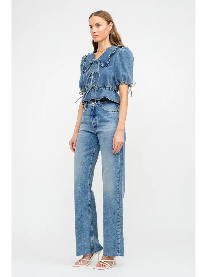Bridget Blouse - Medium Wash