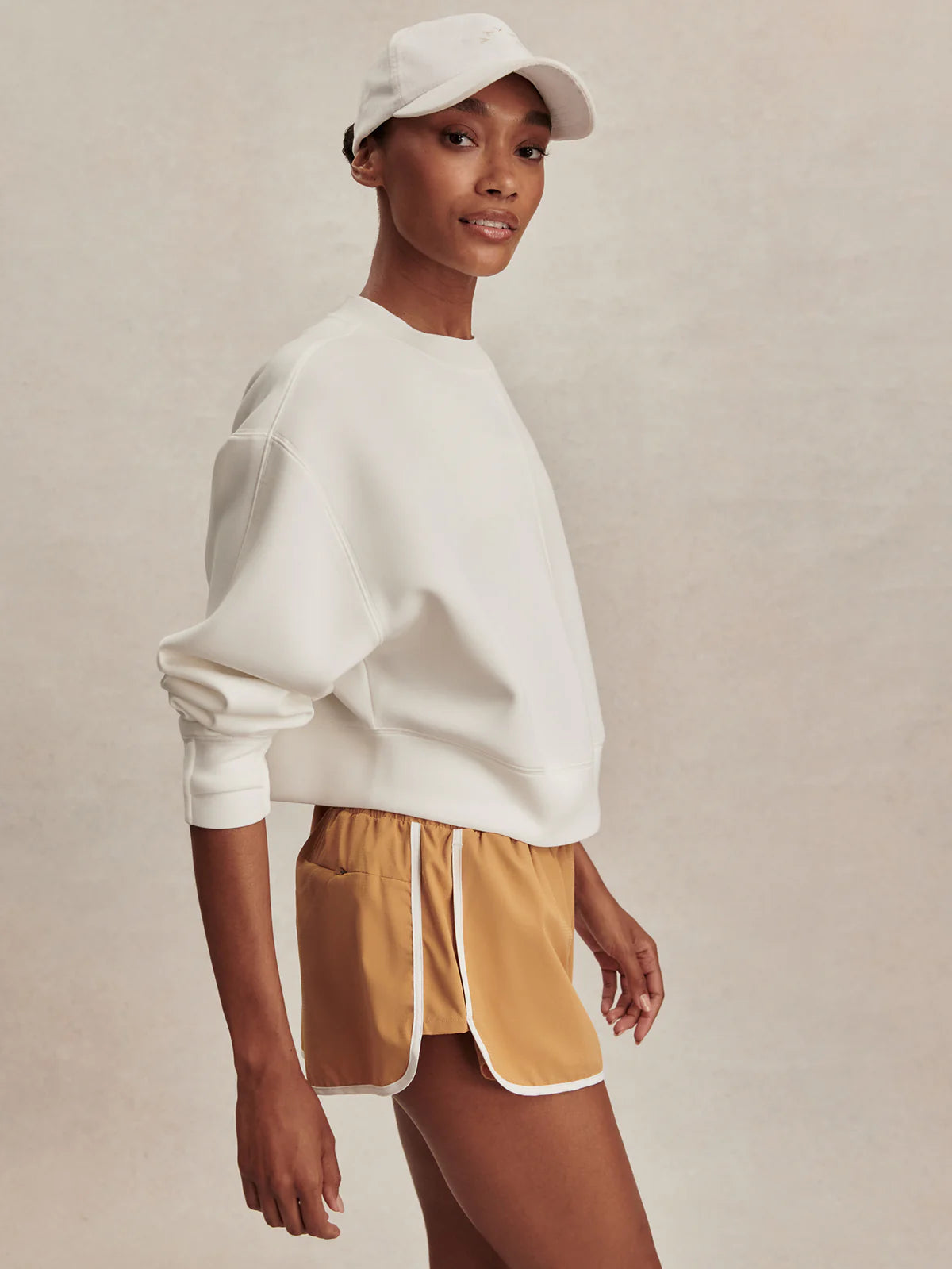 Varley - Tasmin Cropped Sweat - Snow White