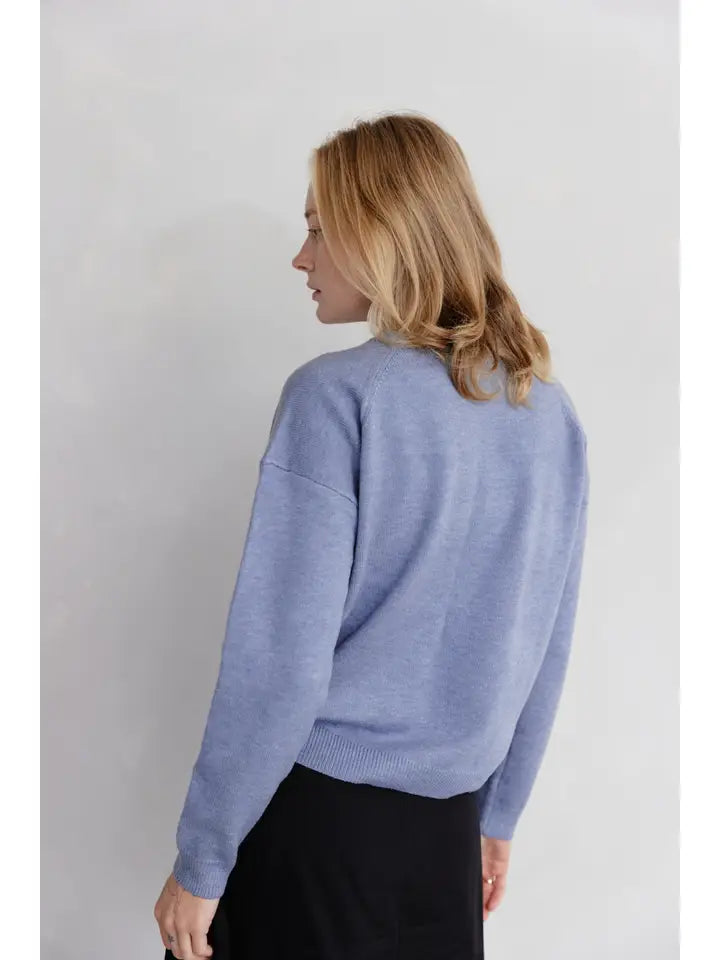 The Sutton Sweater - Blue