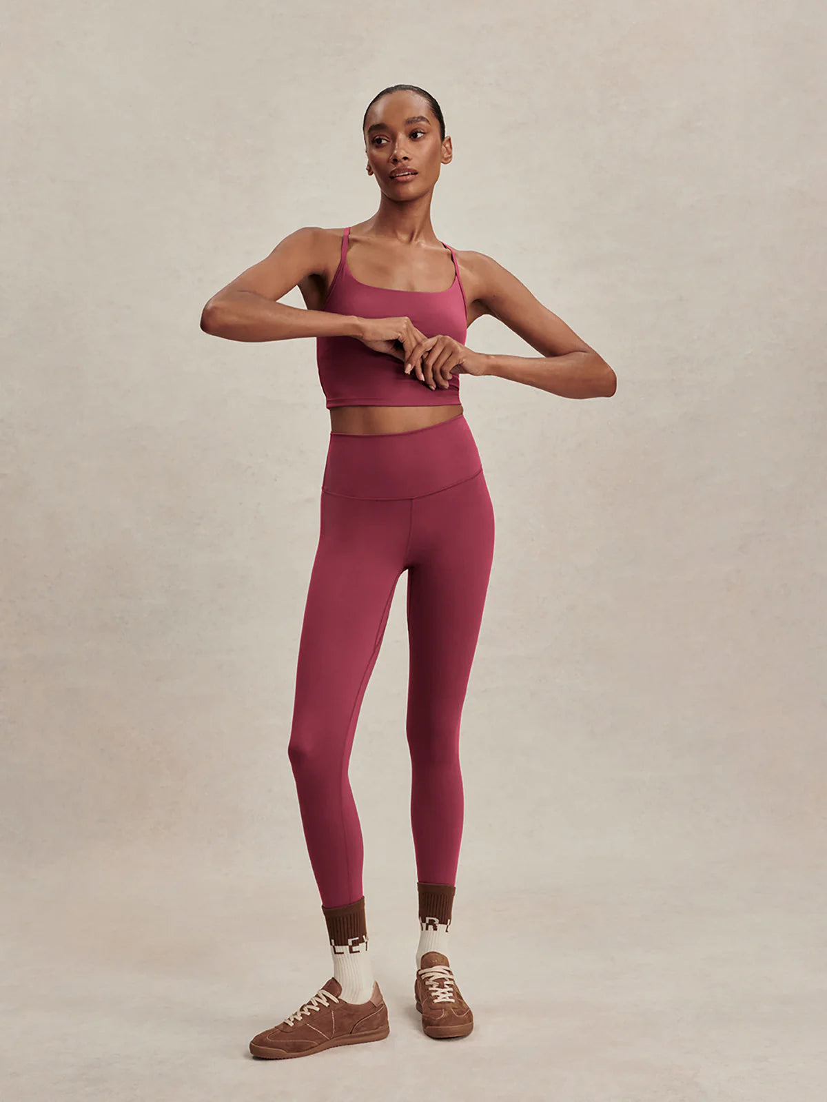 Varley - Freesoft High Rise Leggings 25" - Rich Raspberry