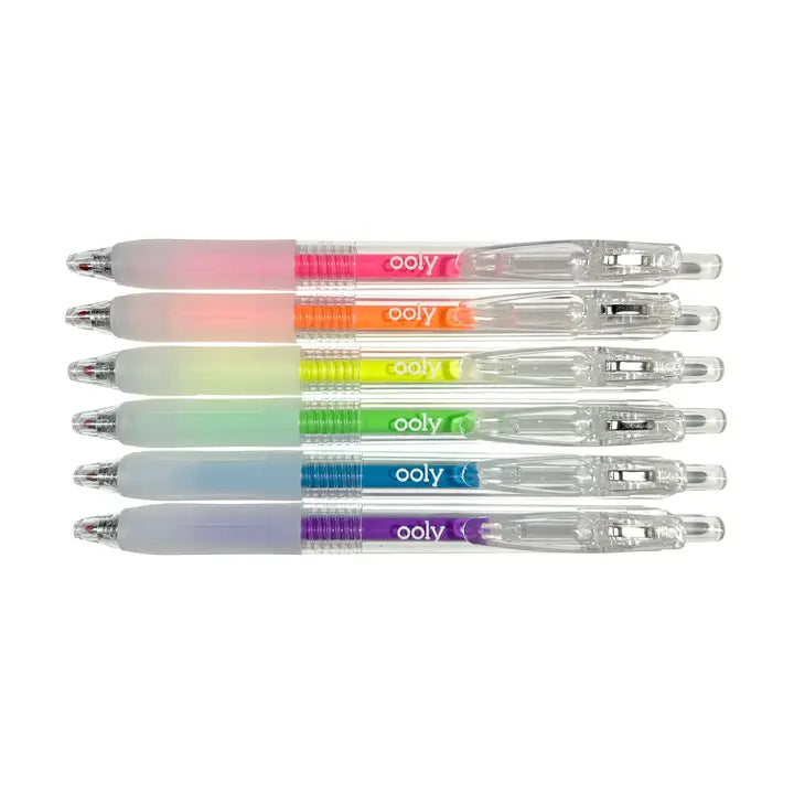 Ooly - Jelly Gloss: Neon Multi-Surface Deco. Gel Pens - Set of 6