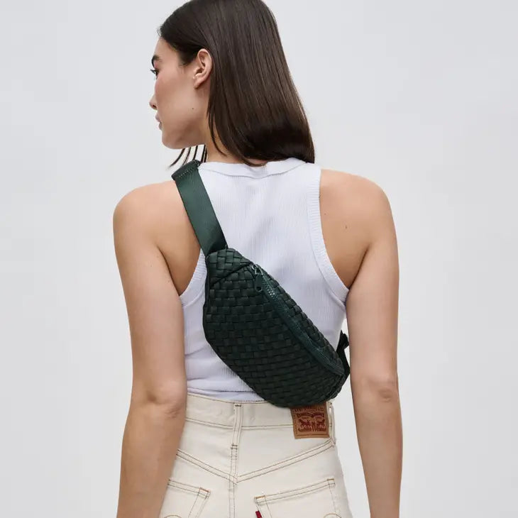 Aim High - Woven Neoprene Belt Bag - Olive