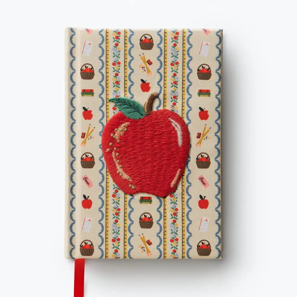 Rifle Paper Co. - Mini Embroidered Journal - Schoolhouse