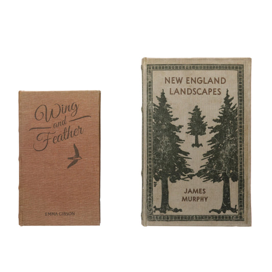 Book Storage Boxes - New England - Set of 2