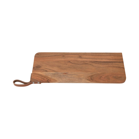Cheese/Cutting Board with Leather Strap