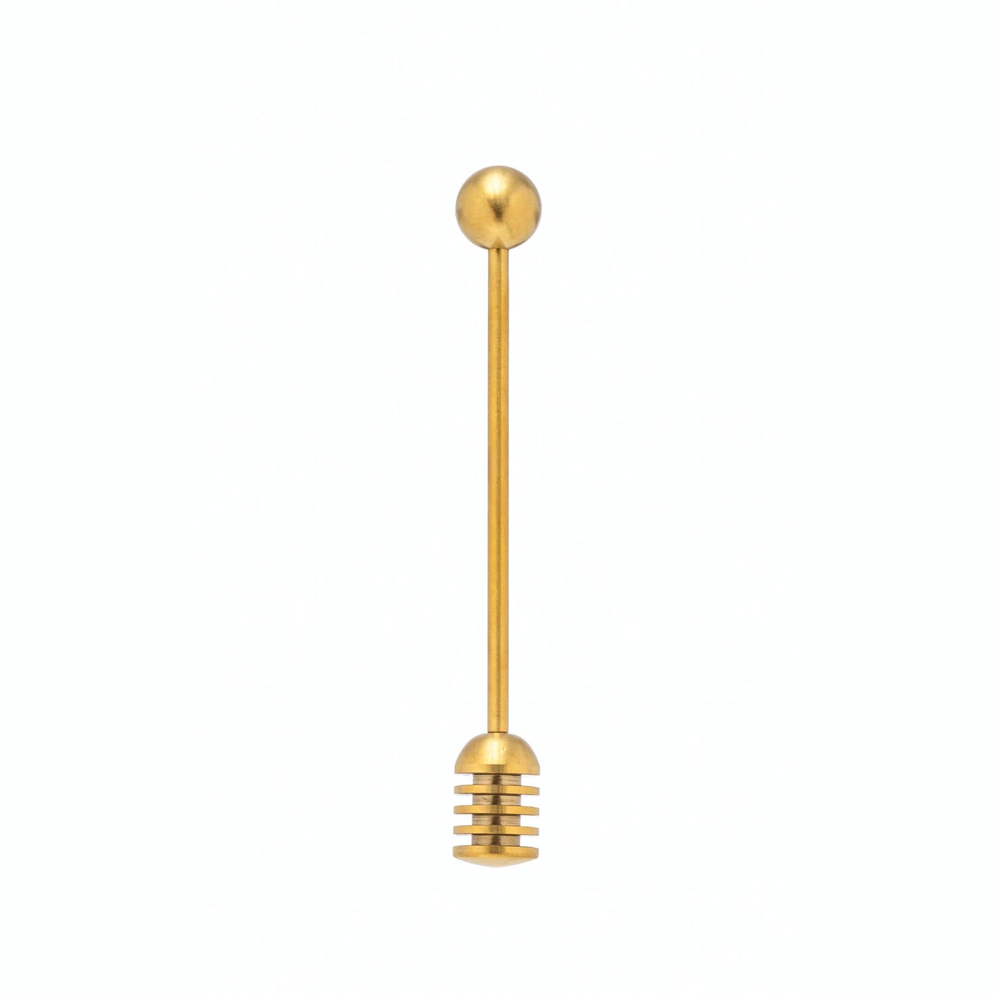 Stainless Steel Honey Dipper - Gold Finish