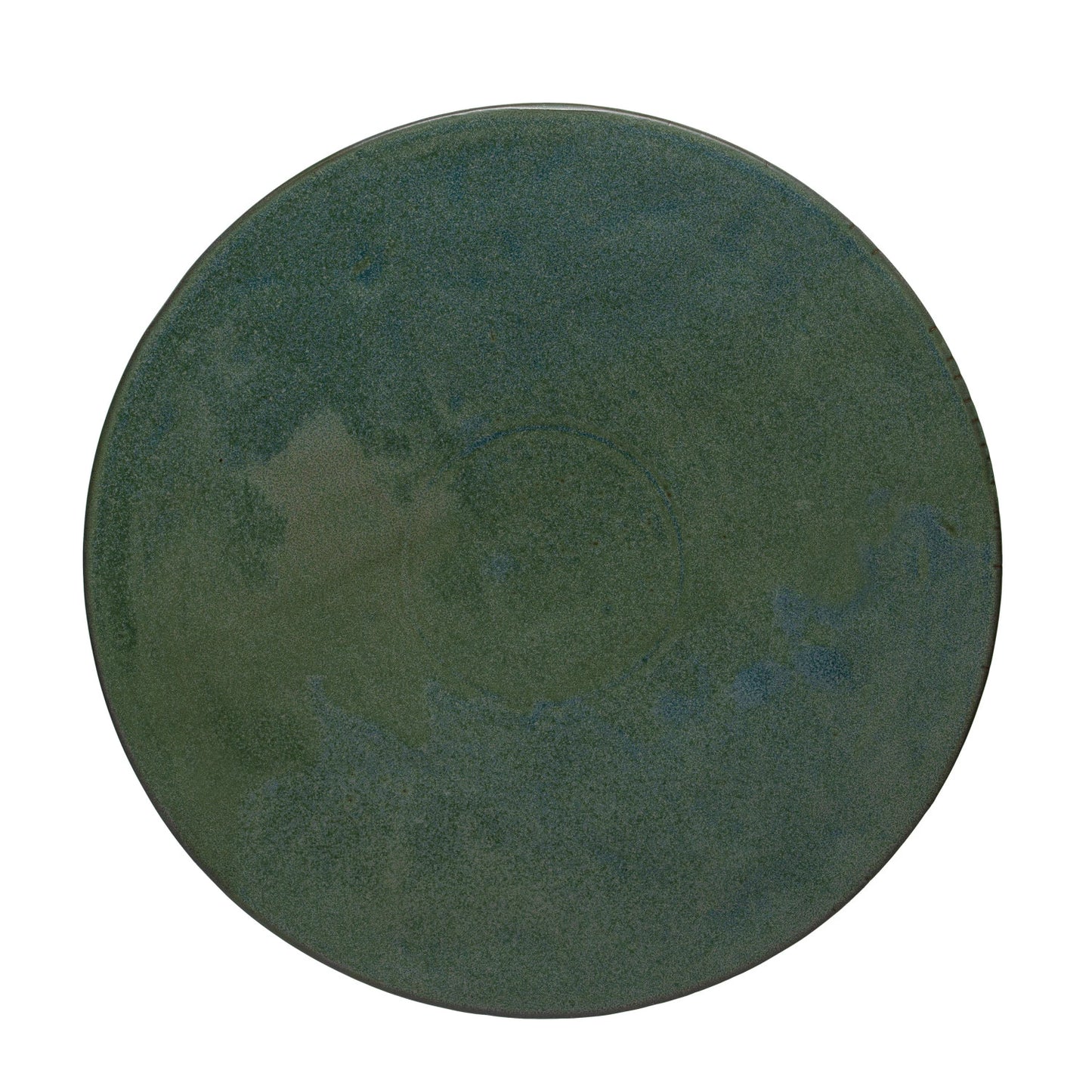 Stoneware Pedestal - Green