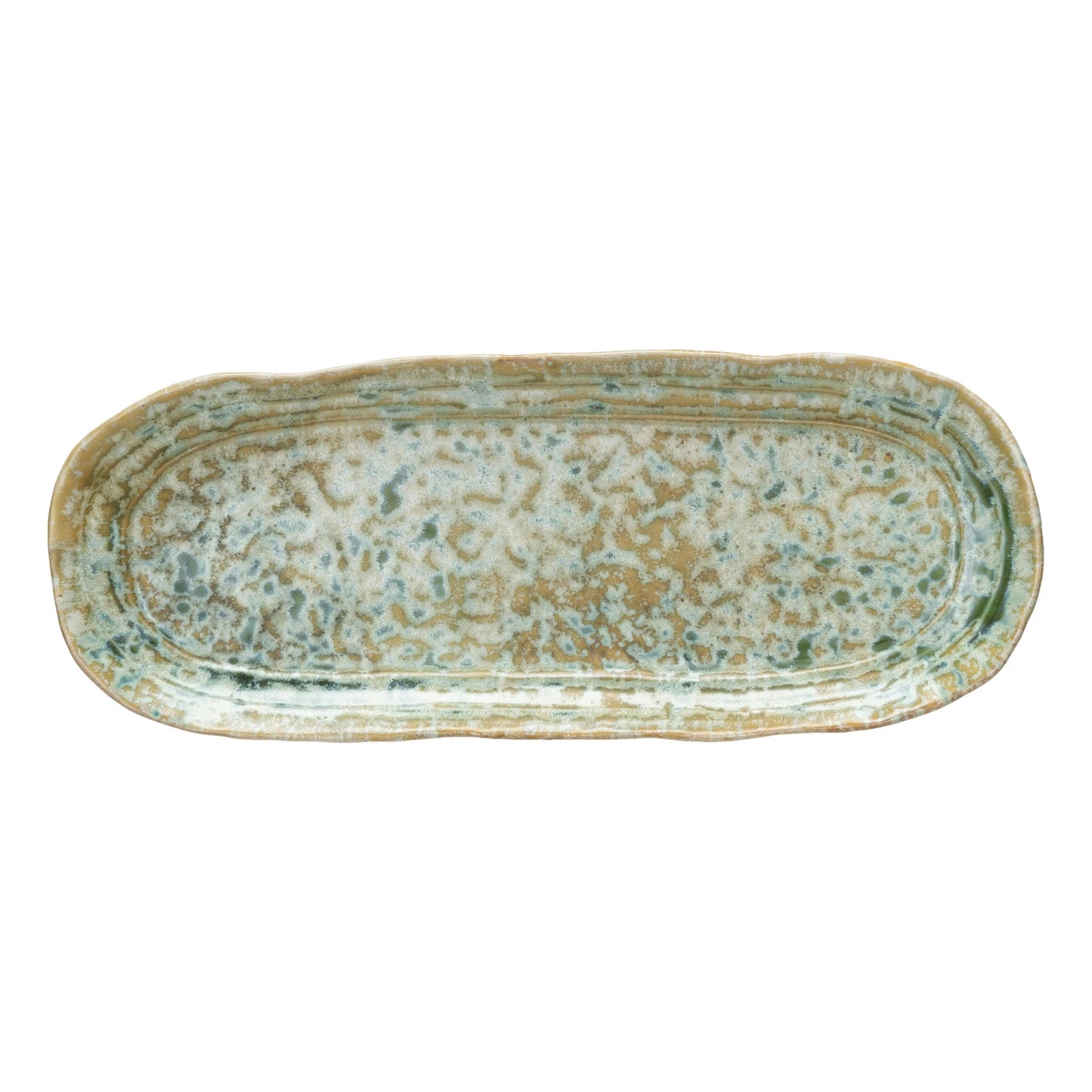 Stoneware Platter - Green