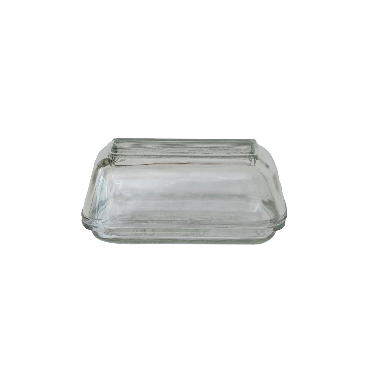 Glass Butter Dish with Lid