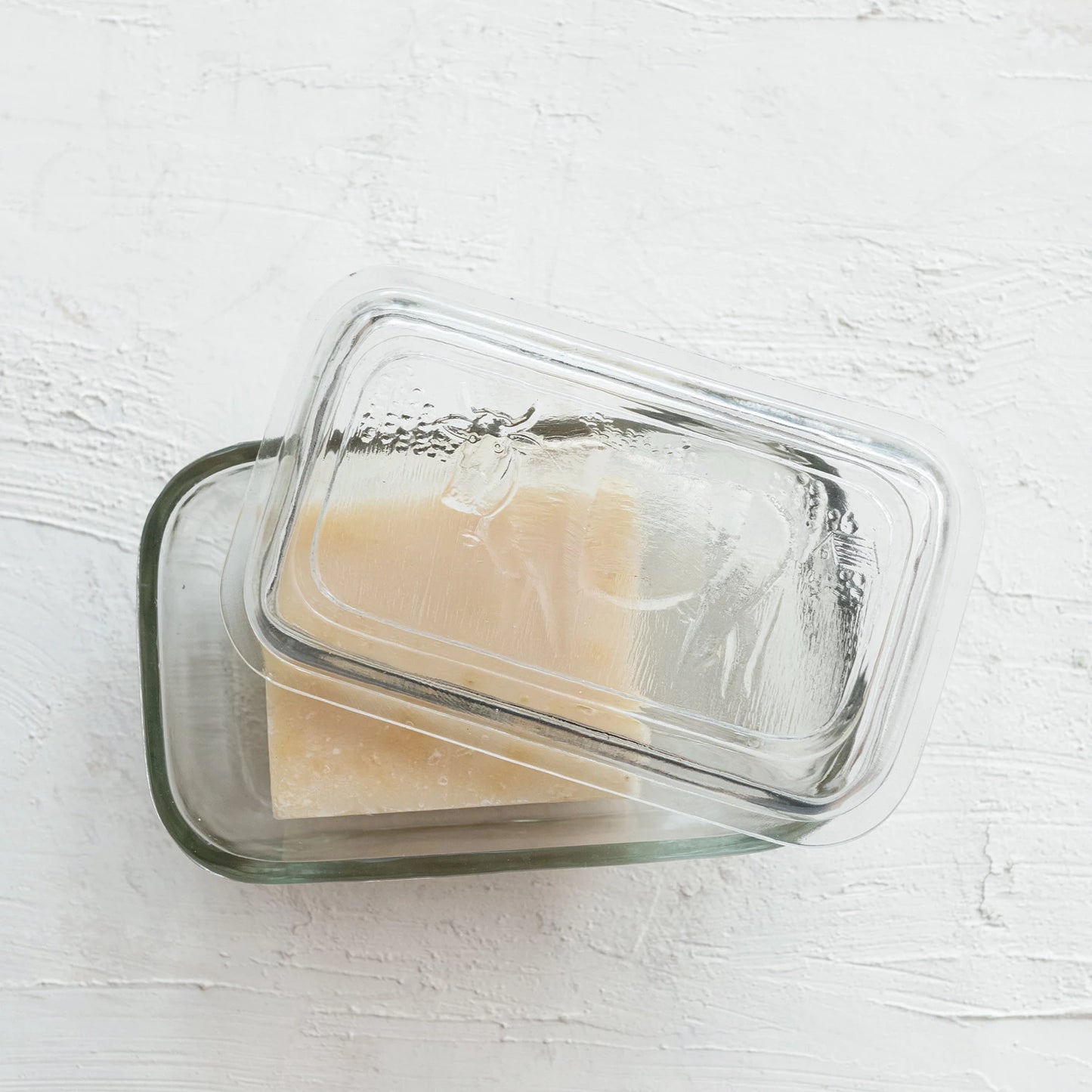 Glass Butter Dish with Lid