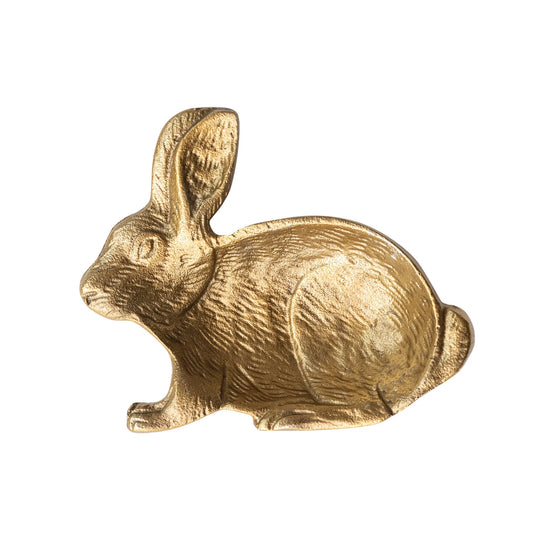 Vintage Rabbit Shaped Dish - Gold Finish