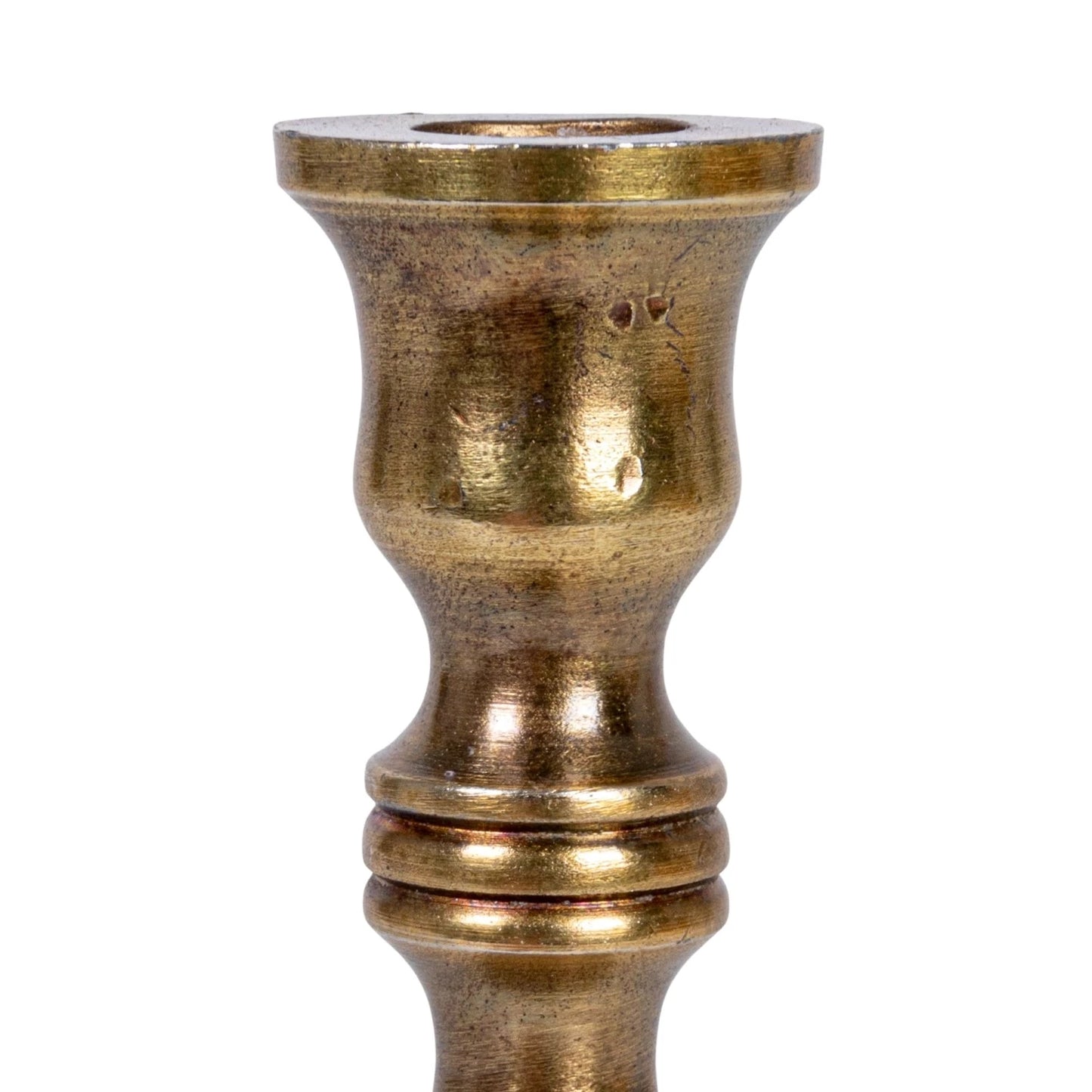 Aluminum Taper Holder - Antique Brass