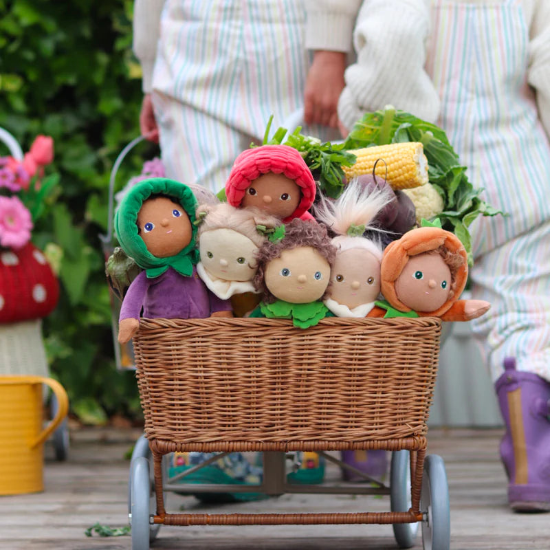 Olli Ella - Happy Harvest - Dinky Dinkum Doll - Ellis Eggplant