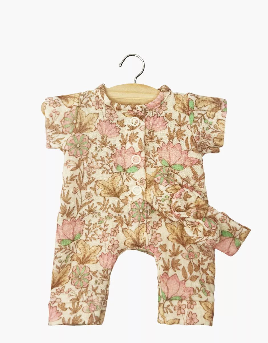 Minikane - Babies Collection - Lili Jumpsuit & Headband - Pink Floral
