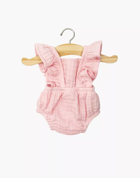 Minikane - Lou Retro Romper - Strawberry Gauze