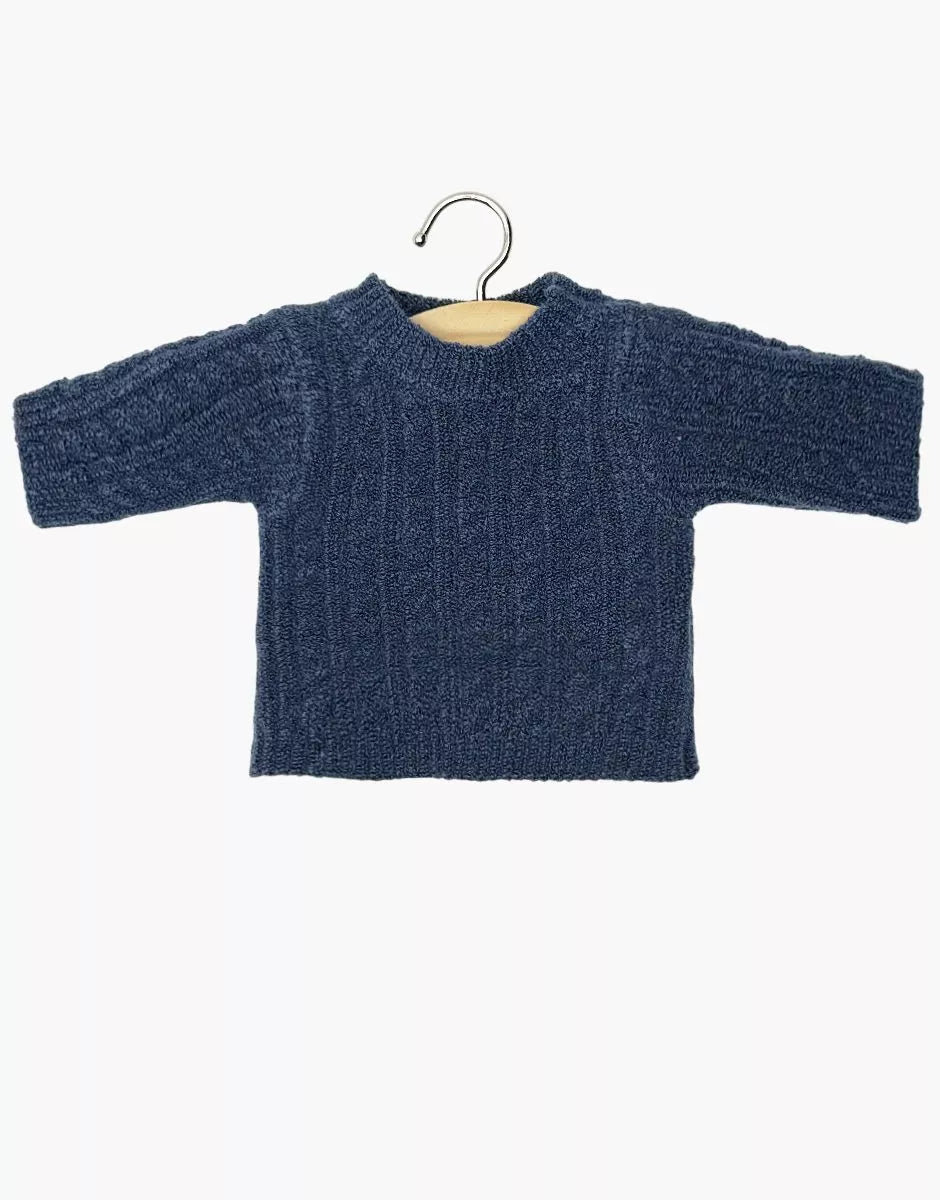 Minikane - Julian Cable Knit Sweater - Blue