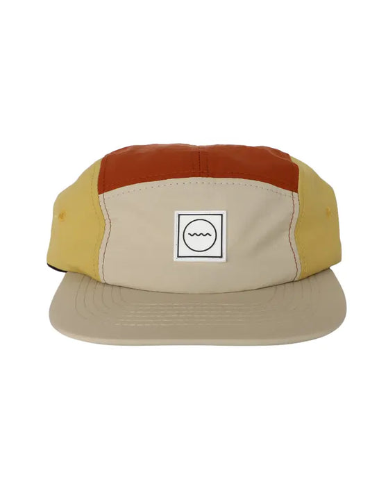 Kids Nylon Color Block Five-Panel Hat - Sunrise