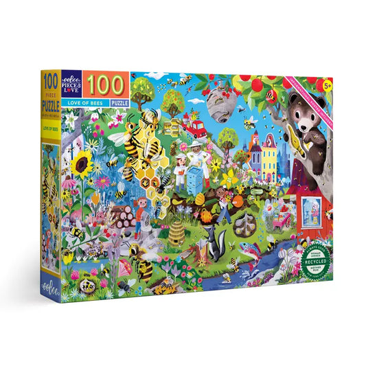 eeBoo - 100 Piece Puzzle - Love of Bees