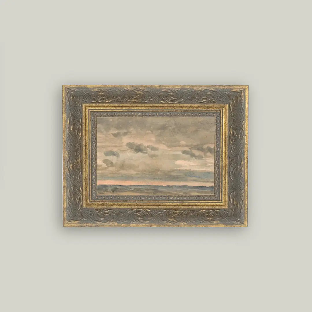Sunset Sky Framed Antique Art