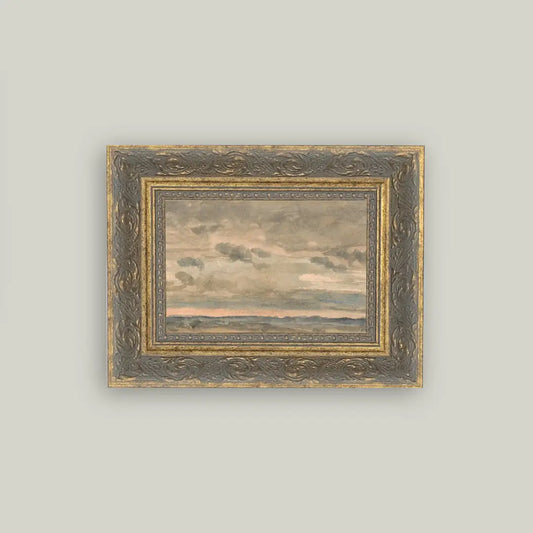 Sunset Sky Framed Antique Art