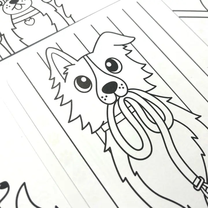 Ooly - Undercover Art: Hidden Pattern Coloring Activity - Dog Days