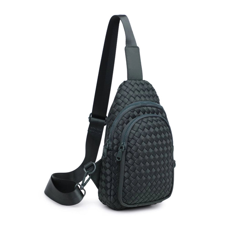 Beyond The Horizon - Woven Neoprene Sling Backpack - Olive