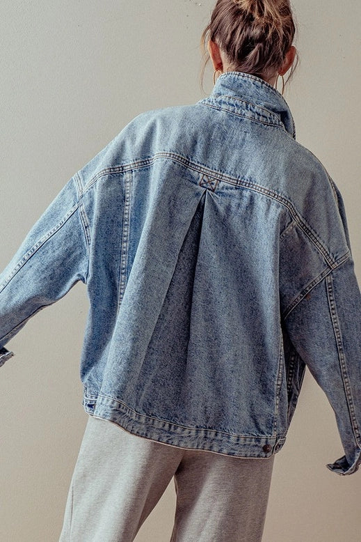 Denim Button-Up Jacket