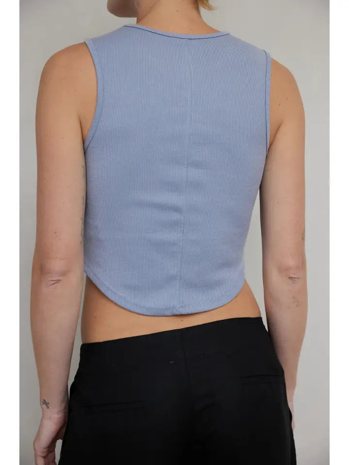 The Lindsey Top - Light Blue