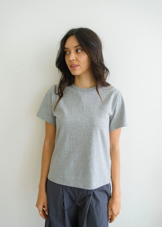 The Jules Top - Heathered Grey