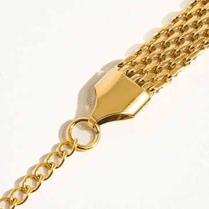 Caden 18K Gold Non-Tarnish Bold Chain Bracelet - Gold