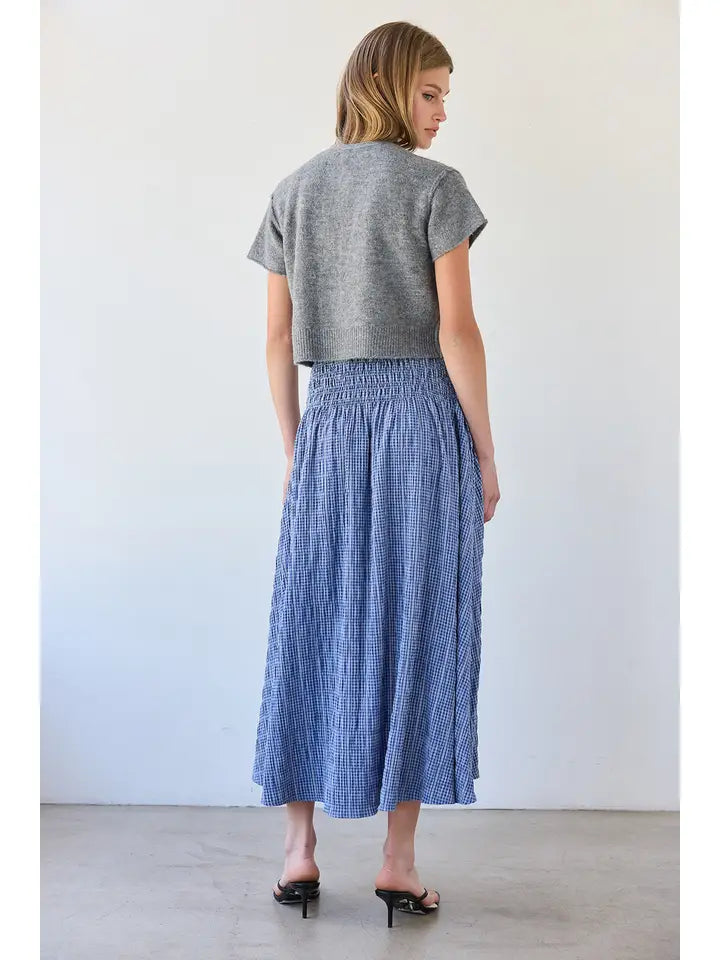 Soft Button Front Short Sleeve Knit Cardigan - Grey