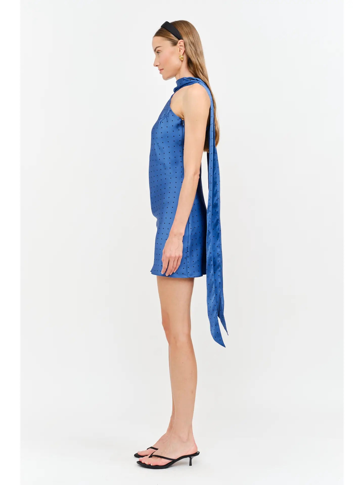 Penny Dress - Blue Polka Dot