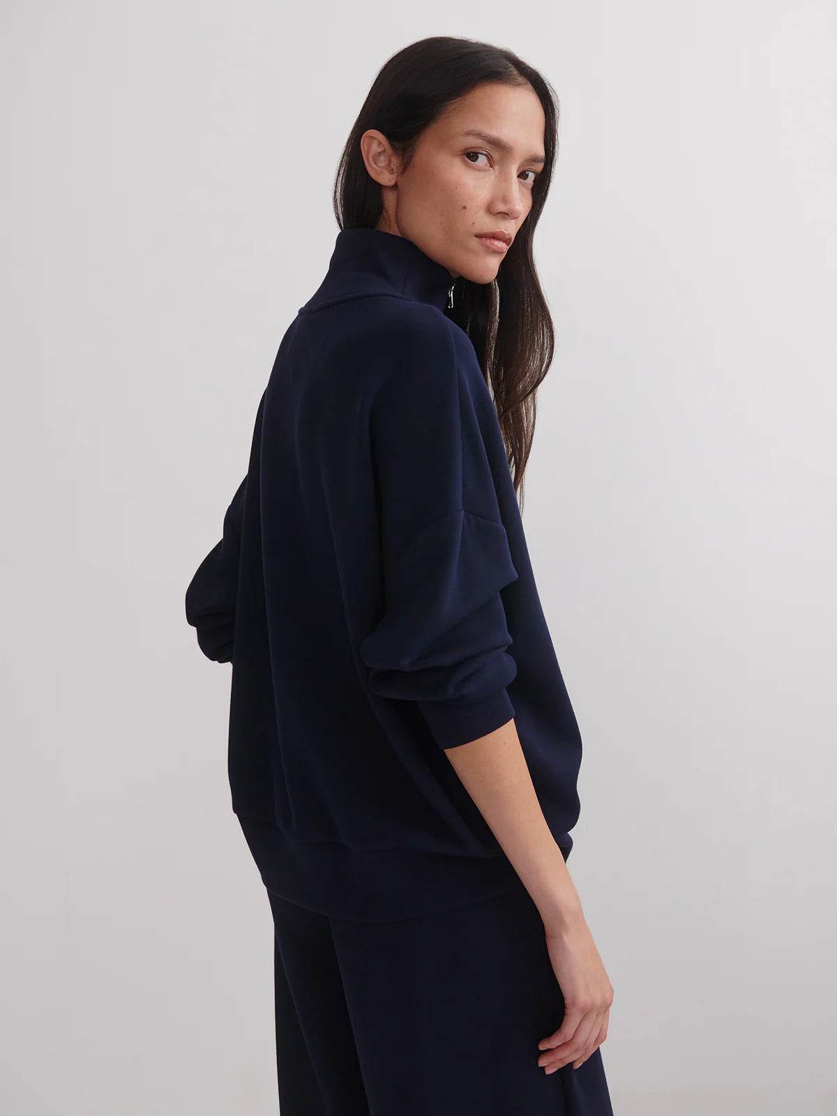 Varley - Hawley Half Zip Sweat - Navy