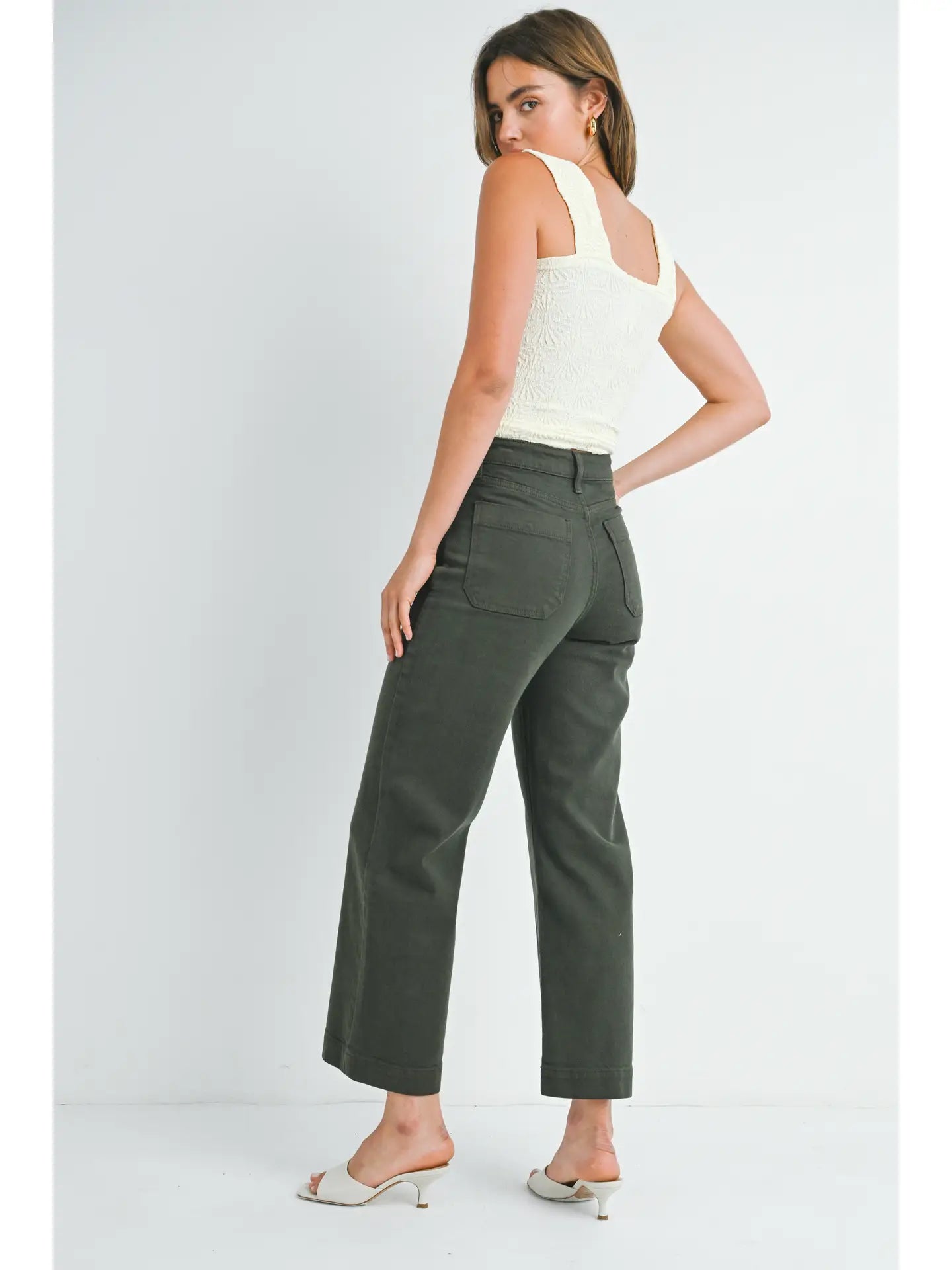 Eve Utility Pant - Dark Olive