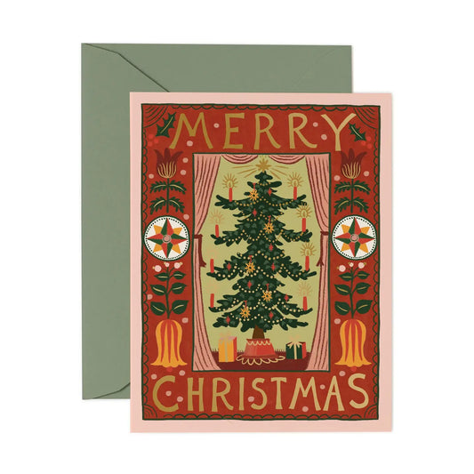 Rifle Paper Co. - Folk Christmas Tree Card