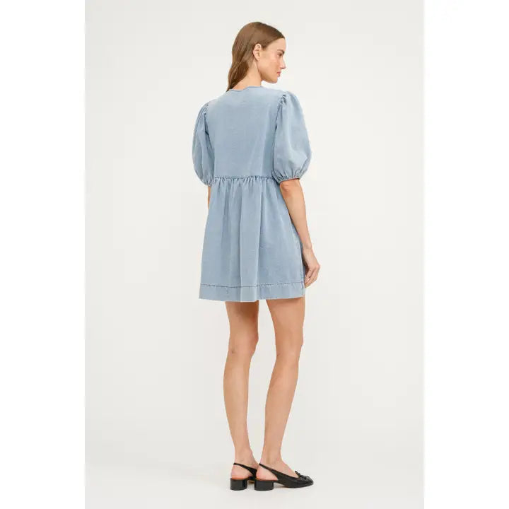 Arlo Dress - Light Wash